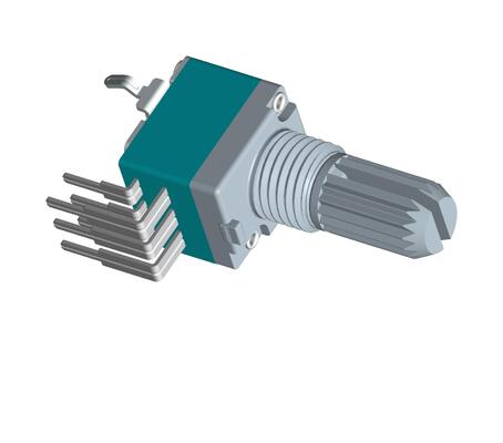 Single Gang Rotary Potentiometer Shaft Length 6mm to 20mm Plastic Metal Versions Designed for Operation and Custom Electronic Solutions