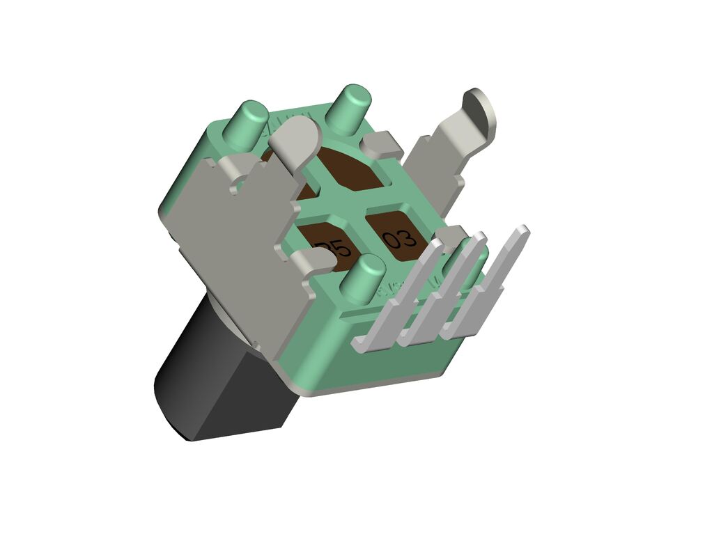 Plastic Metal Rotary Potentiometer with ±20% Resistance Tolerance and Wide Resistance Range 300Ω-3MKΩ