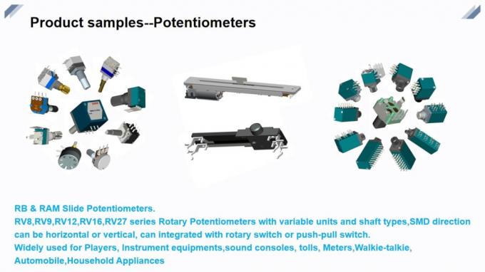 Tipo horizontal potenciômetro giratório de RV90XB3N0PB